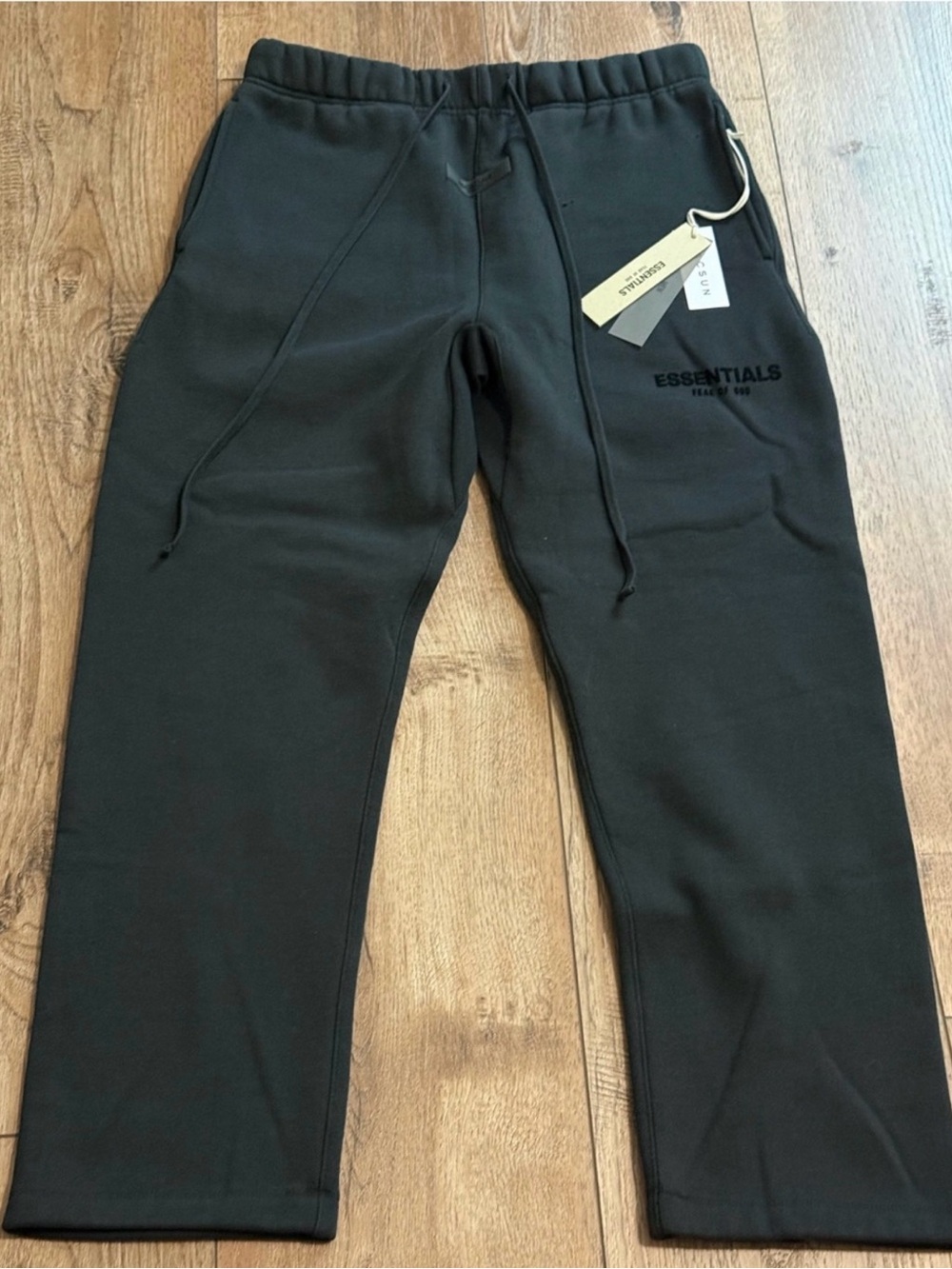 Fear of God ESSENTIALS Men’s Black Sweatpants with Logo
